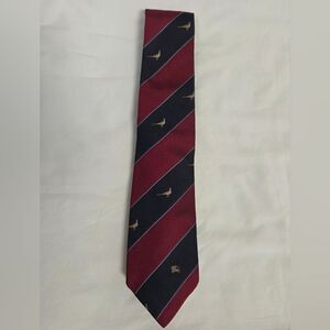 Vintage Burberry's Burberry Pheasant Silk Tie